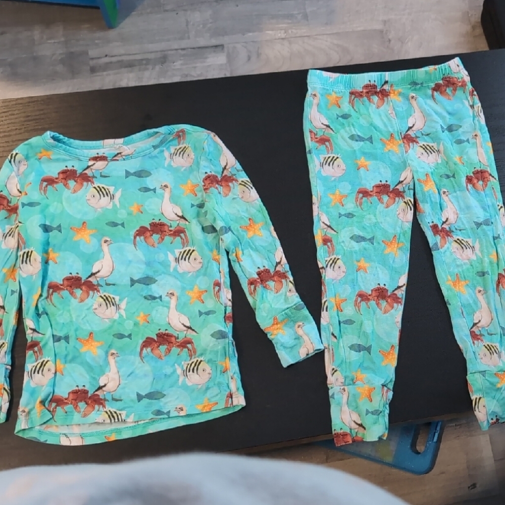 Posh Peanut Little Mermaid Kids Pajama Set